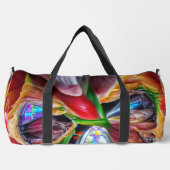 Lebhafte Abstrakte Tulip Reflections Duffle Bag (Vorderseite)