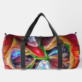 Lebhafte Abstrakte Tulip Reflections Duffle Bag (Rückseite)