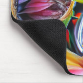Lebhafte Abstrakte Tulip Reflections Mousepad (Ecke)