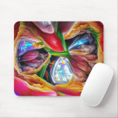 Lebhafte Abstrakte Tulip Reflections Mousepad (Mit Mouse)
