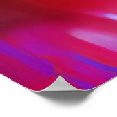 Lebhafte Abstrakte Tulip Reflections Poster (Ecke)