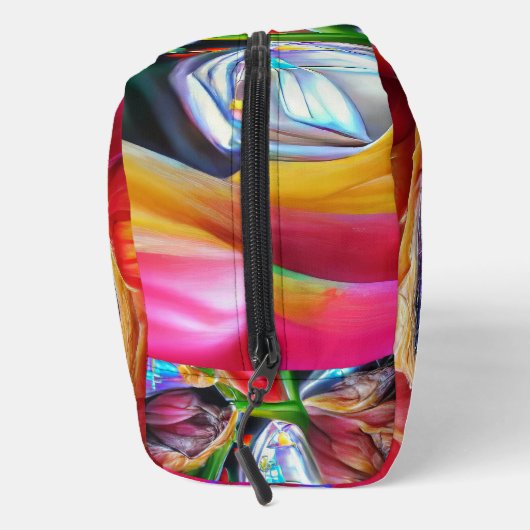 Lebhafte Abstrakte Tulip Reflections Waschbeutel (Rechts)