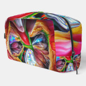 Lebhafte Abstrakte Tulip Reflections Waschbeutel (Rechte Ecke)