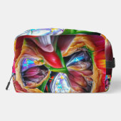 Lebhafte Abstrakte Tulip Reflections Waschbeutel (Rückseite)