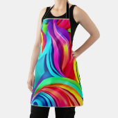 Lebhafte Abstrakte Waves in dynamischer Farbe Schürze (InSitu)