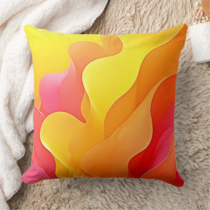 Lebhafte Abstrakte Welle der Wärme Kissen