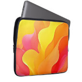 Lebhafte Abstrakte Welle der Wärme Laptopschutzhülle (Vorne Rechts)
