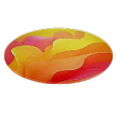 Lebhafte Abstrakte Welle der Wärme Schneidebrett (Ecke)