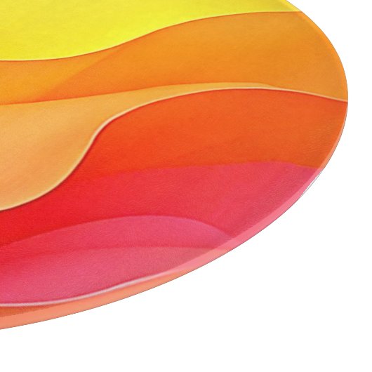 Lebhafte Abstrakte Welle der Wärme Schneidebrett (Ecke)