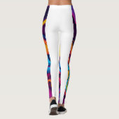 "Lebhafte Abstrakte Wirbel" Leggings (Rückseite)