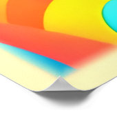 Lebhafte Abstrakte Wirbel Poster (Ecke)