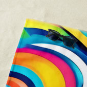 Lebhafte Abstrakte Wirbel Strandtuch (Beispiel)