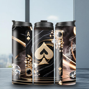 Lebhafte Ace des Spades Thermal Tumbler Thermosbecher