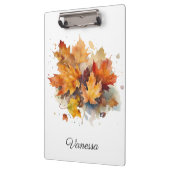 Lebhafte Ahornwasserfarbe für den Herbst Klemmbrett (Links)