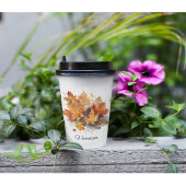 Lebhafte Ahornwasserfarbe für den Herbst Pappbecher