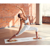 Lebhafte Ahornwasserfarbe für den Herbst Yogamatte