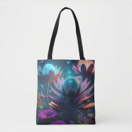 Lebhafte Alien Biolumineszente Blume Tasche
