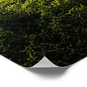 Lebhafte Alien Landschaft mit üppiger Vegetation Poster (Ecke)