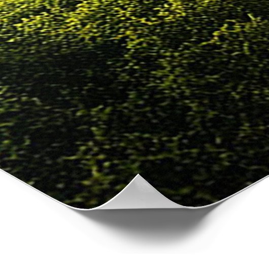 Lebhafte Alien Landschaft mit üppiger Vegetation Poster (Ecke)