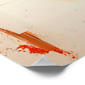 Lebhafte Amaryllis im modernen Abstrakten Stil Poster (Ecke)