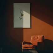 Lebhafte amerikanische Goldfinch Wasserfarben Kuns Poster