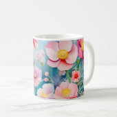 Lebhafte Anemonen unter Wasser Kaffeetasse (VorderseiteRechts)