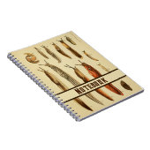 Lebhafte antike Slug-Illustration Naturgeschichte Notizblock (Rechte Seite)