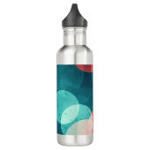 Lebhafte Aquamarine und korale Edelstahlflasche (Links)