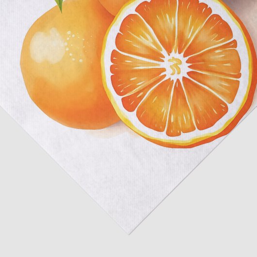 Lebhafte Aquarellfarben-Orange Seidenpapier (Ausschnitt)