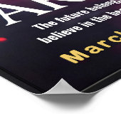 Lebhafte Aries Zodiac Sign Poster (Ecke)