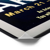 Lebhafte Aries Zodiac Sign Poster (Ecke)