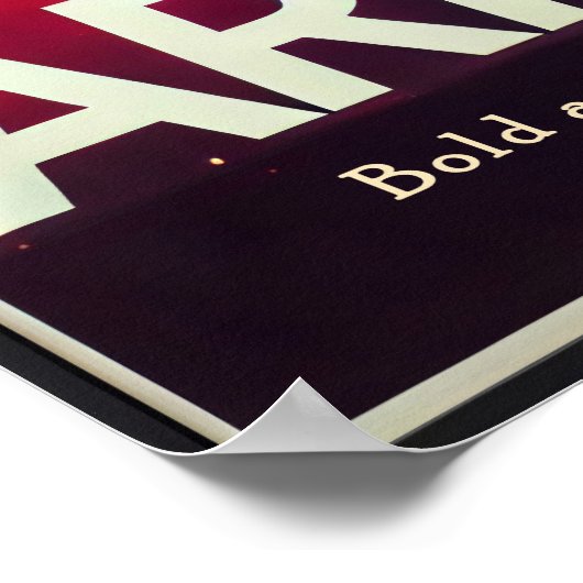 Lebhafte Aries Zodiac Sign Poster (Ecke)