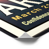 Lebhafte Aries Zodiac Sign Poster (Ecke)