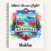 Lebhafte Arkansas Herbstgebirge Notizblock (Vorderseite)