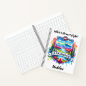 Lebhafte Arkansas Herbstgebirge Notizblock (Innenseite)