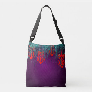 Lebhafte Art Inspirierte Crossbody Bag - Bold, Col Tragetaschen Mit Langen Trägern