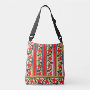 Lebhafte Art Inspirierte Crossbody Bag - Bold, Col Tragetaschen Mit Langen Trägern