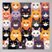 Lebhafte Artwork mit gelben, schwarzen und weißen Poster (Vorne)