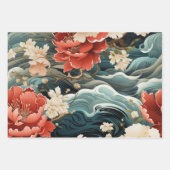 Lebhafte, asiatisch Inspiriert Geschenkwrap für Fl Geschenkpapier Set (Vorderseite)