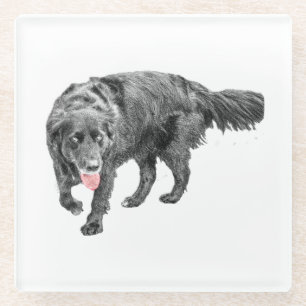 Lebhafte Augen, Rote Zunge Glasuntersetzer