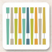 Lebhafte Ausrufepunkte Geometric Mitte des Jahrhun Getränkeuntersetzer (Vorderseite)