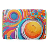 Lebhafte Badaist Art Colors Badematte (Vorderseite)