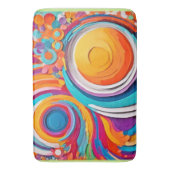 Lebhafte Badaist Art Colors Badematte (Vorderseite Vertikal)