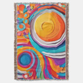 Lebhafte Badaist Art Colors Decke (Vorderseite Vertikal)