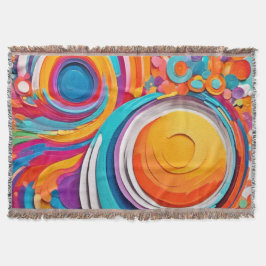 Lebhafte Badaist Art Colors Decke