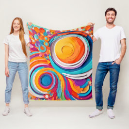 Lebhafte Badaist Art Colors Fleecedecke