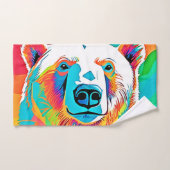 Lebhafte Bärenköpfe Badhandtuch Set (Handtuch)