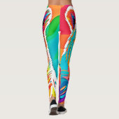 Lebhafte Bärenköpfe Leggings (Rückseite)