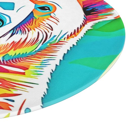 Lebhafte Bärenköpfe Schneidebrett (Ecke)