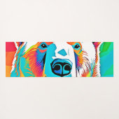 Lebhafte Bärenköpfe Yogamatte (Rückseite (Horizontal))